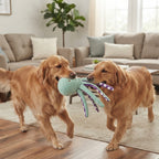 Interactive Plush Octopus Dog Toy - Squeaky Durable Chew Toy for Dogs