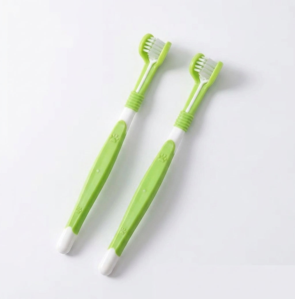 3-Sided Dog Toothbrush Tartar Remover Teeth Cleaning Hygienic Pet Care