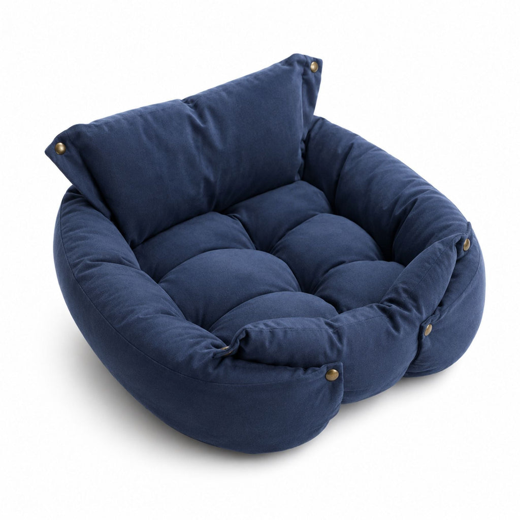 3-in-1 Convertible Plush Pet Bed – Foldable Sofa for Dogs & Cats