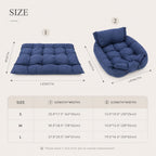 Luxury 3-in-1 Convertible Plush Pet Bed For Dogs Cats Foldable Cushion Sofa Sleeping Mat Soft Cozy Pet Bed Mattress Warm Durable Washable Pet Furniture Indoor Comfort Bed