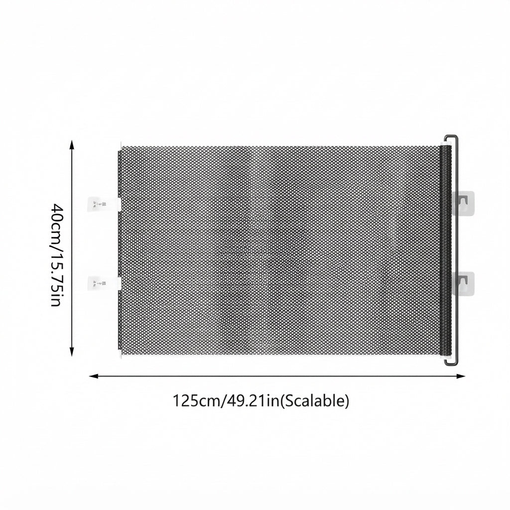 Retractable Pet Safety Gate - Indoor Dog & Cat Stair Barrier
