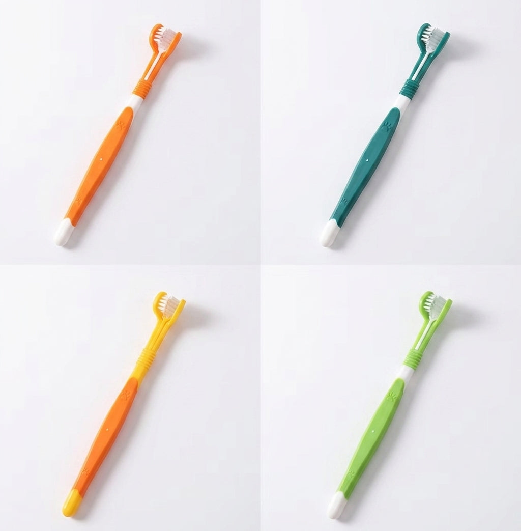 3-Sided Dog Toothbrush Tartar Remover Teeth Cleaning Hygienic Pet Care