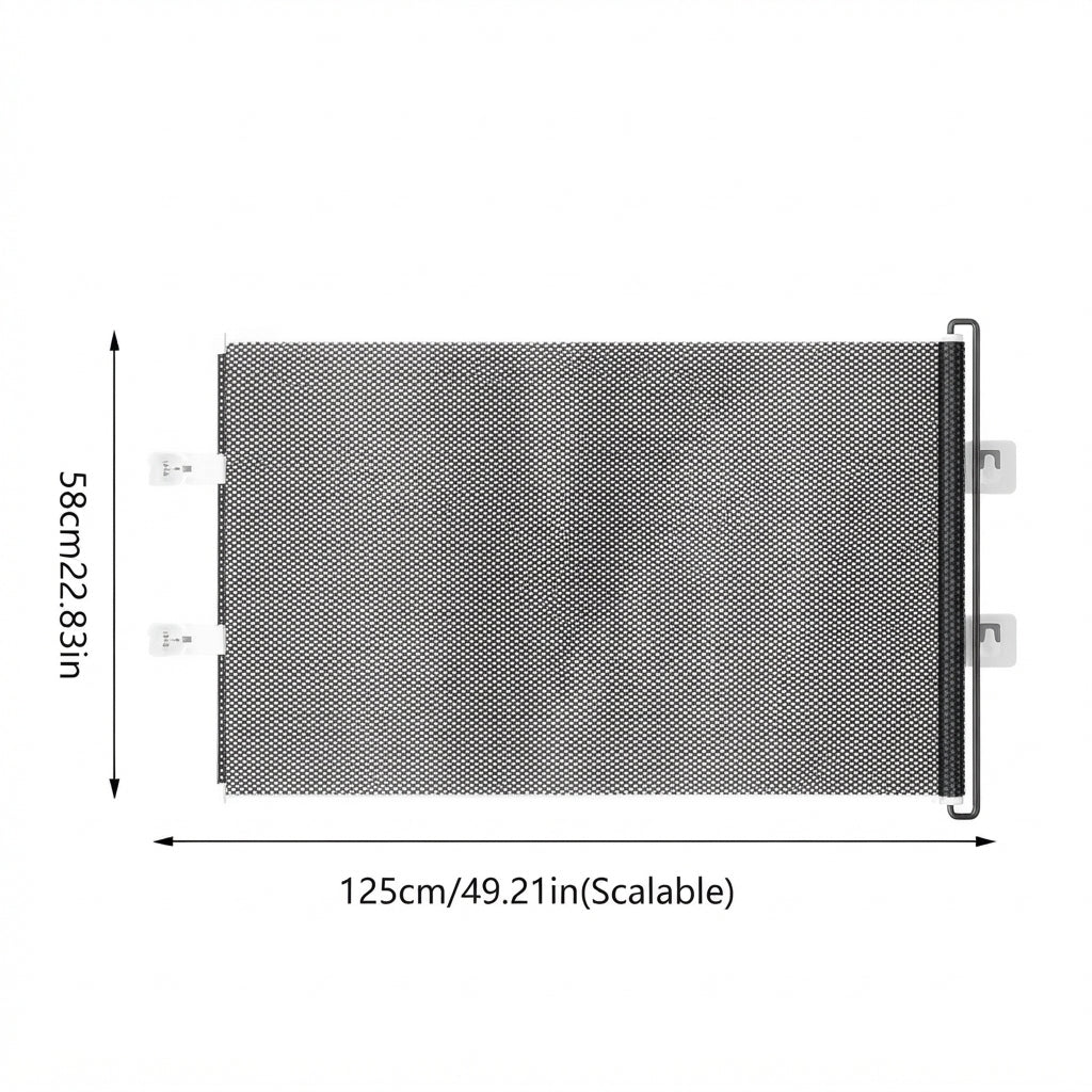 Retractable Pet Safety Gate - Indoor Dog & Cat Stair Barrier