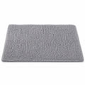 Dog Door Mat - Washable Absorbent Microfiber Mat for Muddy Paws, Grey