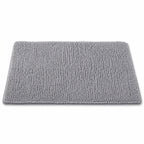 Dog Door Mat - Washable Absorbent Microfiber Mat for Muddy Paws, Grey