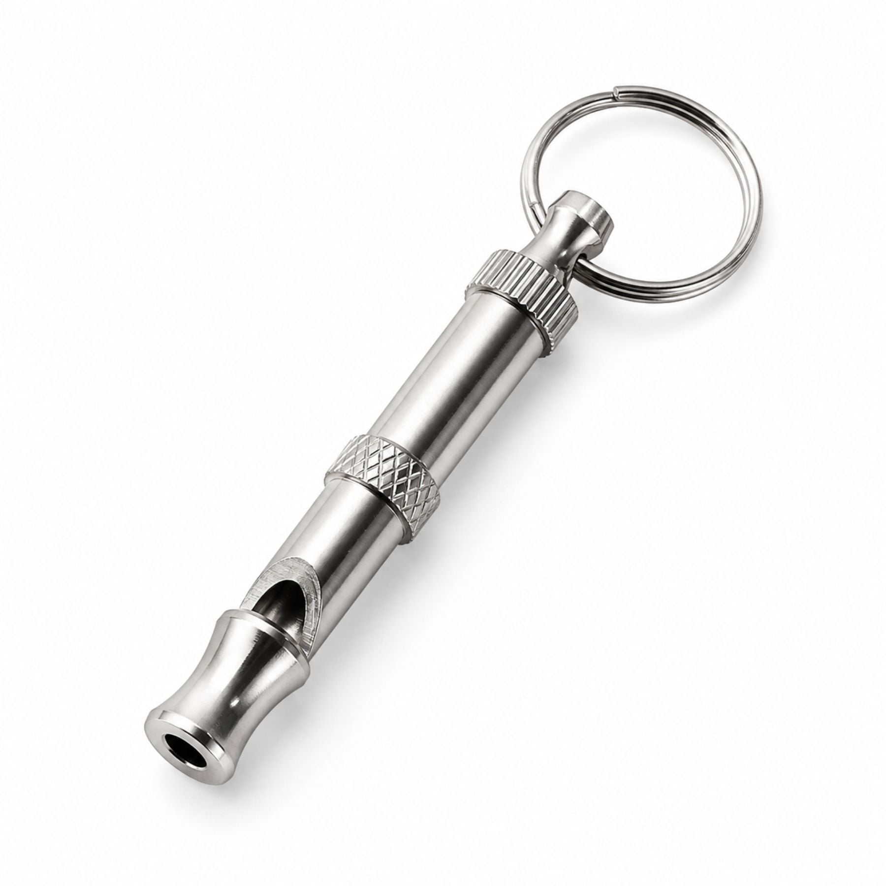 High Quality Adjustable Dog Training Whistle Silver Metal With Keychain Dog Recall Bark Control Training Tool Professional Pet Training Ultrasonic Sound Coach Device Portable Durable