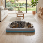Cooling Dog Bed- Raised Edge Summer Dog Bed Mat for Large & Small Dogs