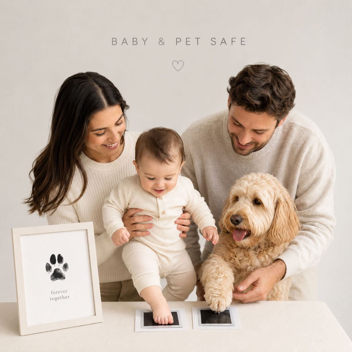 Clean Touch Pet Paw Print Ink Pad Kit for Dogs & Cats