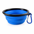 Collapsible Pet Travel Bowl for Dogs & Cats – Portable Silicone Water & Food Bowl with Carabiner, Foldable Dog Bowl for Travel, Hiking & Outdoor Use