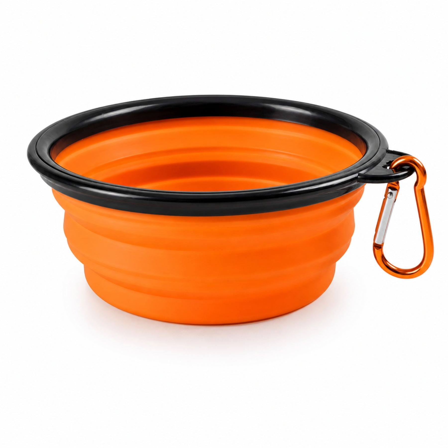 Collapsible Pet Travel Bowl for Dogs & Cats – Portable Silicone Water & Food Bowl with Carabiner, Foldable Dog Bowl for Travel, Hiking & Outdoor Use