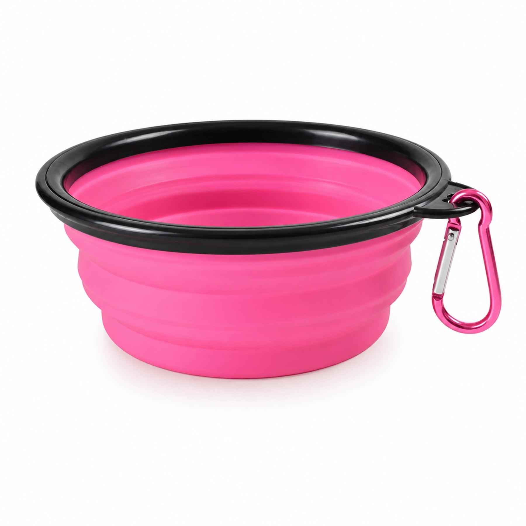 Collapsible Pet Travel Bowl for Dogs & Cats – Portable Silicone Water & Food Bowl with Carabiner, Foldable Dog Bowl for Travel, Hiking & Outdoor Use