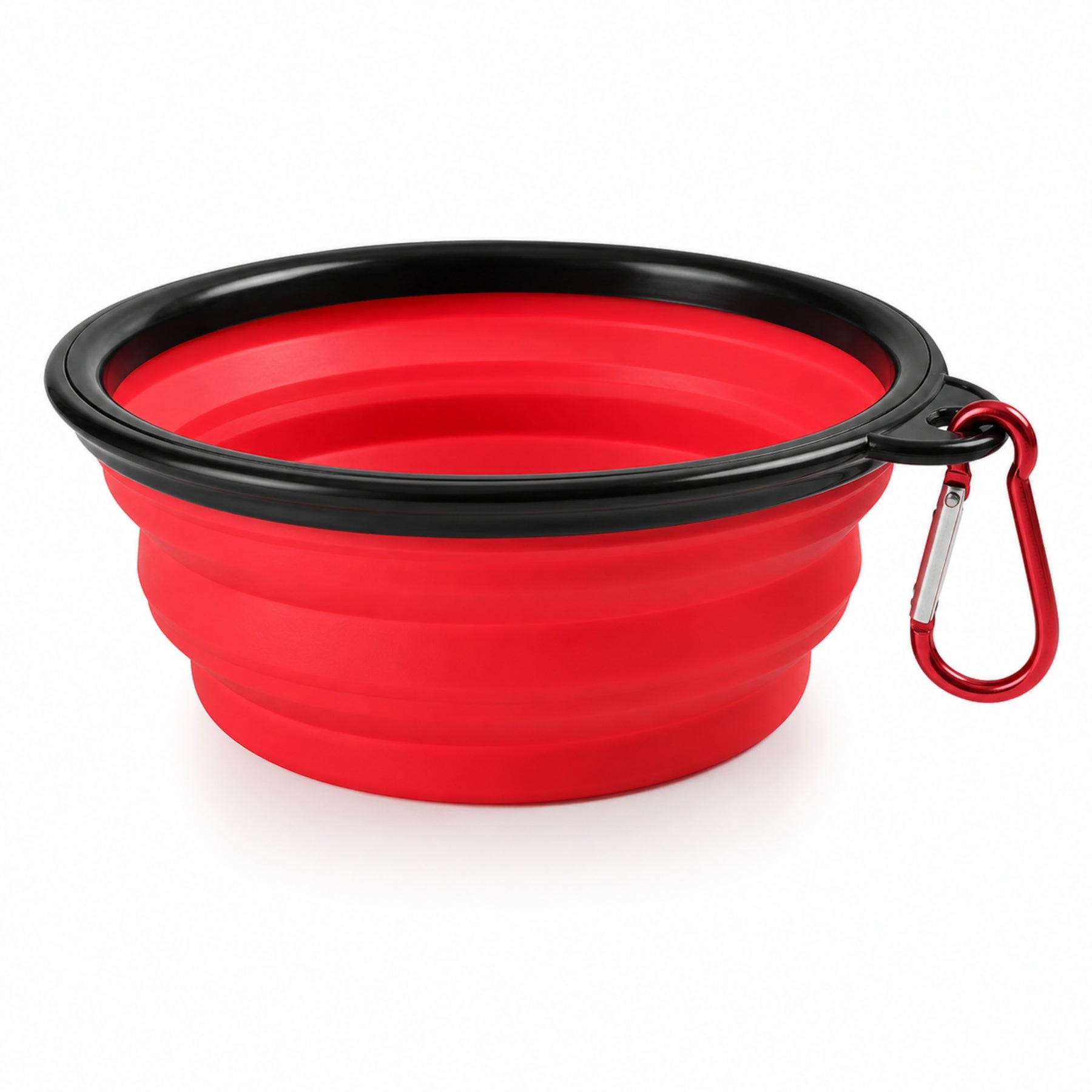 Collapsible Pet Travel Bowl for Dogs & Cats – Portable Silicone Water & Food Bowl with Carabiner, Foldable Dog Bowl for Travel, Hiking & Outdoor Use