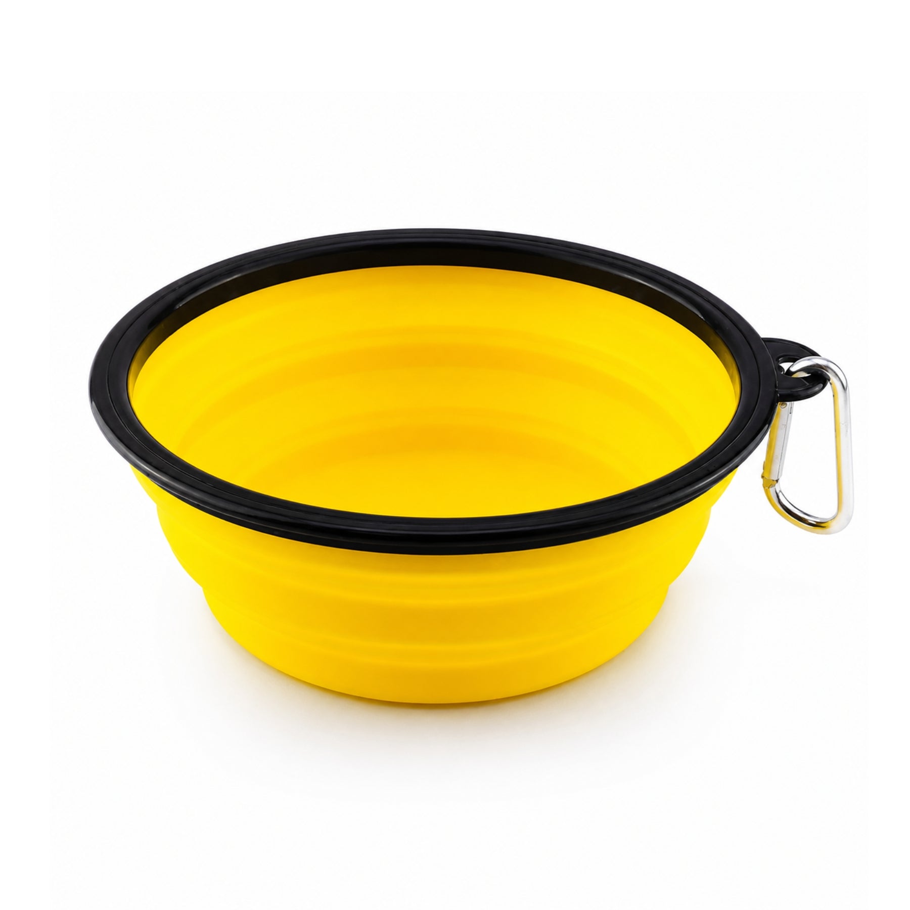 Collapsible Pet Travel Bowl for Dogs & Cats – Portable Silicone Water & Food Bowl with Carabiner, Foldable Dog Bowl for Travel, Hiking & Outdoor Use