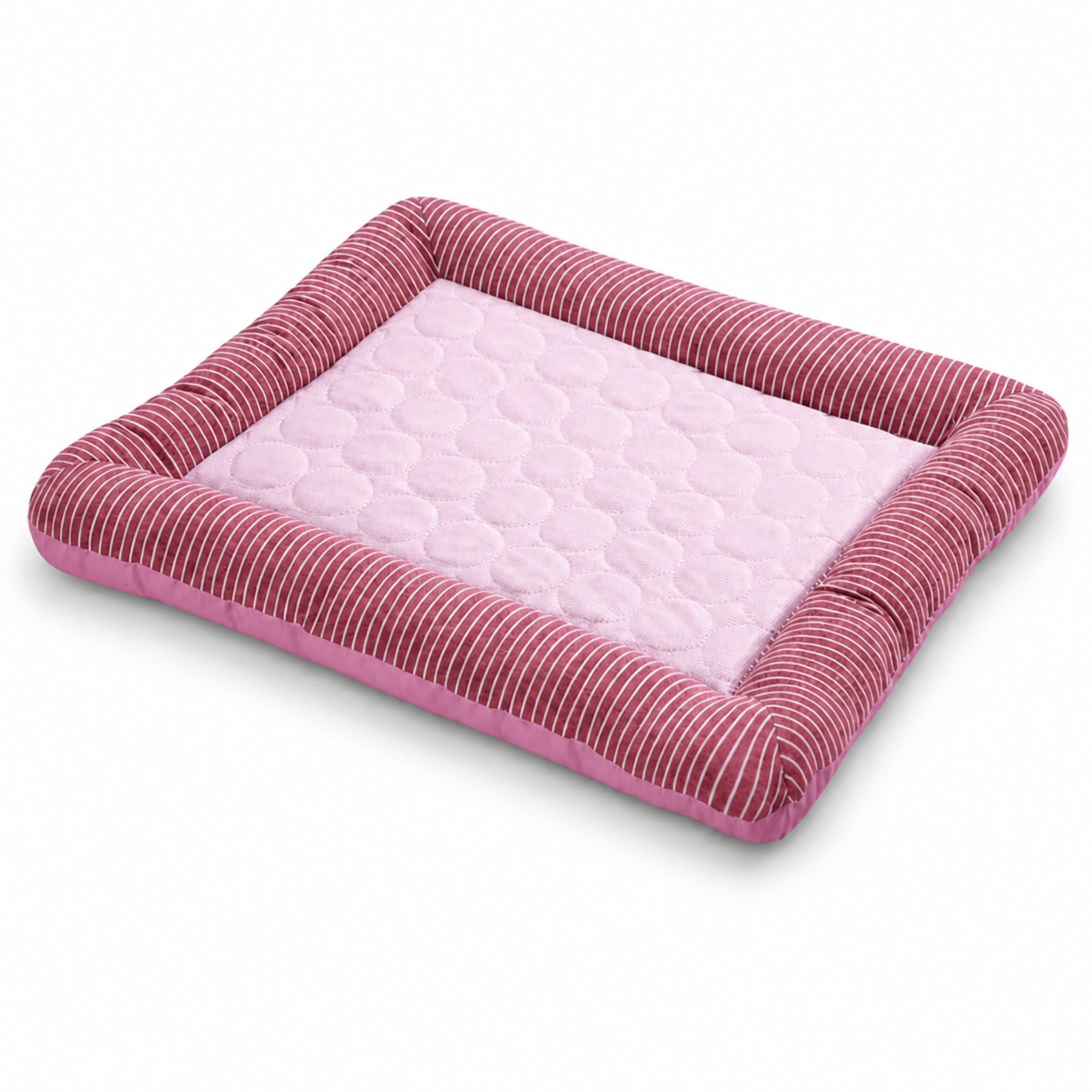 Cooling Dog Bed Mat with Raised Edges – Breathable Pet Cooling Pad with Soft Cushion Support, Washable Cooling Pet Bed for Small, Medium & Large Dogs