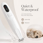 Dog Paw Trimmer & Cat Hair Clipper - Rechargeable LED Grooming Clipper