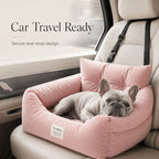 Dog Car Seat Bed, Portable Pet Booster Seat for Small Dogs & Cats Ride