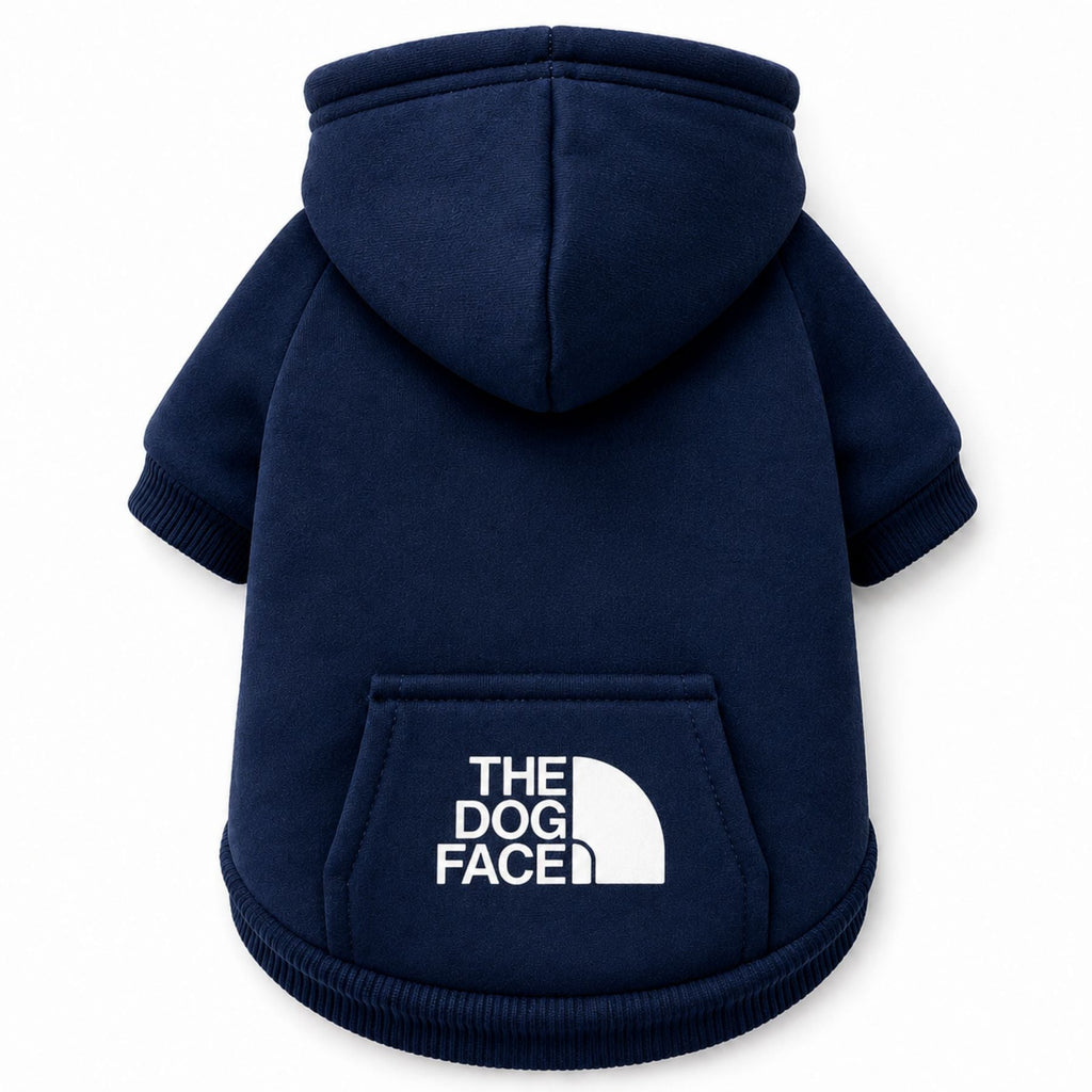 Dog Hoodie Sweater With Hood and Pocket - Soft Pet Clothes for Small Dogs