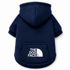 Dog Hoodie Sweater With Hood and Pocket - Soft Pet Clothes for Small Dogs