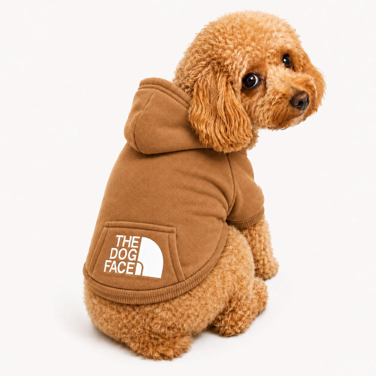 Dog Hoodie Sweater With Hood and Pocket - Soft Pet Clothes for Small Dogs