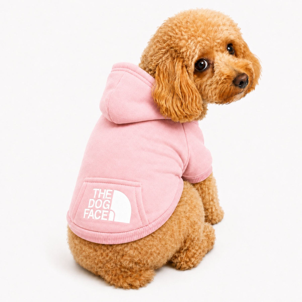 Dog Hoodie Sweater With Hood and Pocket - Soft Pet Clothes for Small Dogs