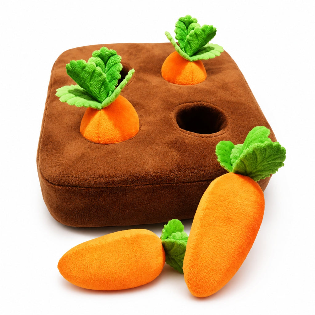 Carrot Snuffle Mat for Dogs & Cats - Interactive Mental Enrichment Toy