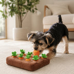 Dog Snuffle Mat Plush Carrot Toy, Interactive Treat Hiding Mat for Dogs and Cats