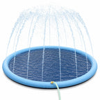 Dog Splash Pad Sprinkler Mat, Inflatable Outdoor Pet Water Play Pool for Summer Cooling