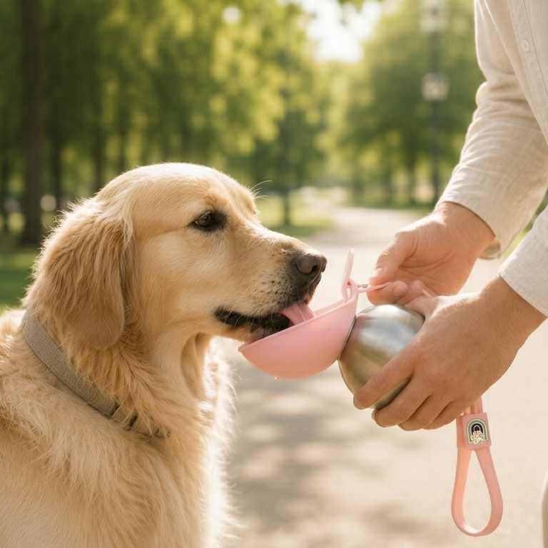Portable Stainless Steel Dog Water Bottle
