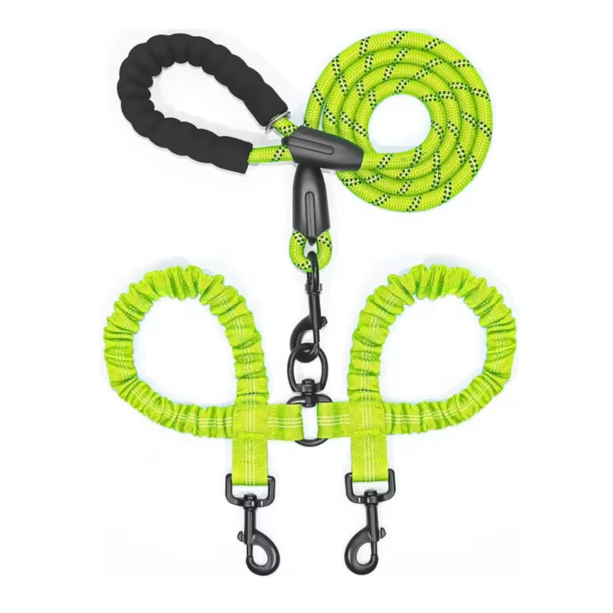 Dual Dog Lead Rope – Rotatable Double Dog Leash with Comfort Handle
