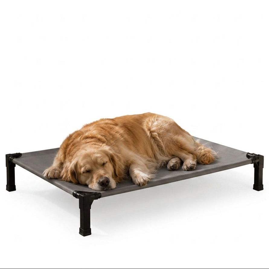 Elevated Cooling Dog Bed & Cat Bed - Breathable Mesh Outdoor Pet Cot