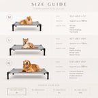 Elevated Cooling Dog Bed & Cat Bed - Breathable Mesh Outdoor Pet Cot