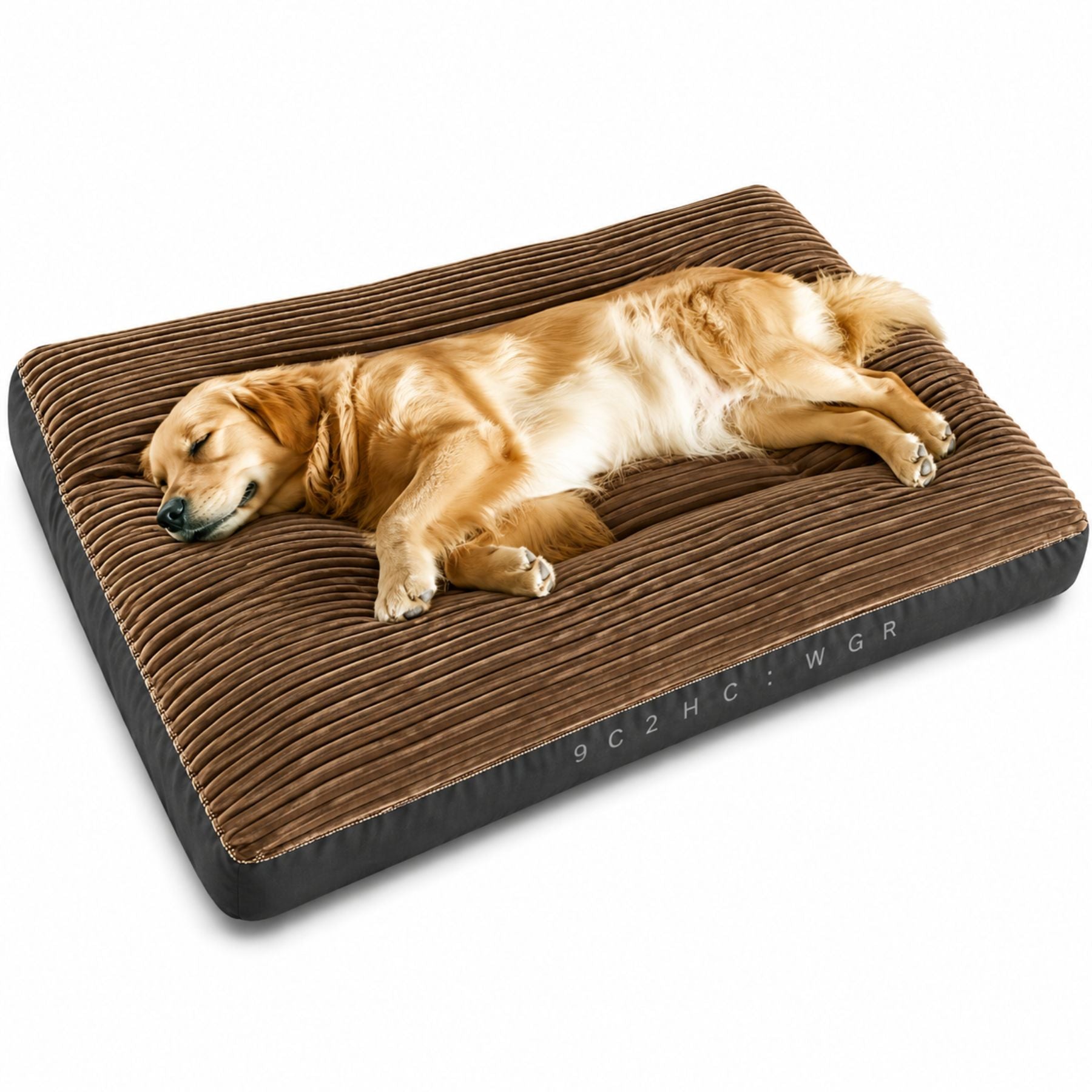 Luxury Extra Thick Washable Dog Bed Mat For Medium Large Dogs Ultra Soft Ribbed Plush Pet Mattress Non Slip Base Durable Comfort Sleeping Pad Pet Bed Furniture Indoor Outdoor
