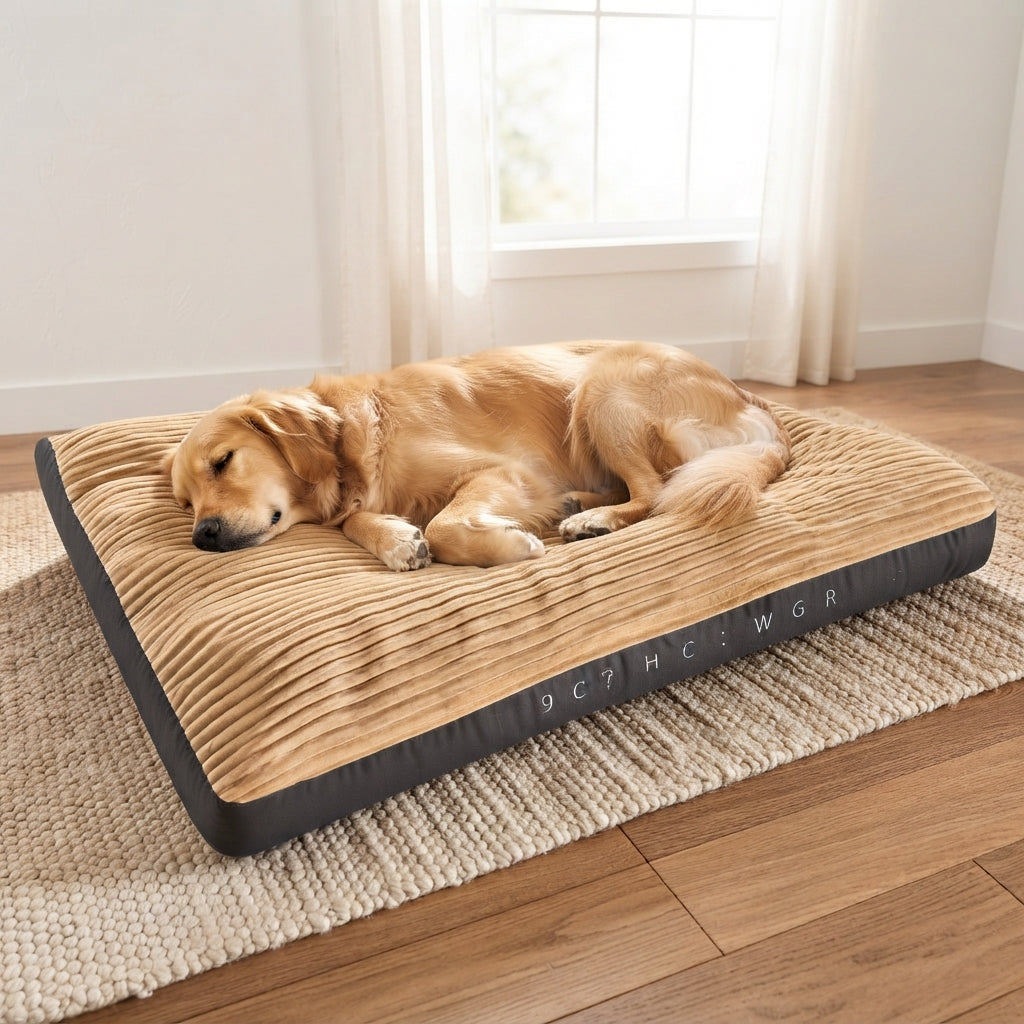 Extra Thick Orthopedic Washable Dog Bed - Calming Plush Mattress for Large Dogs
