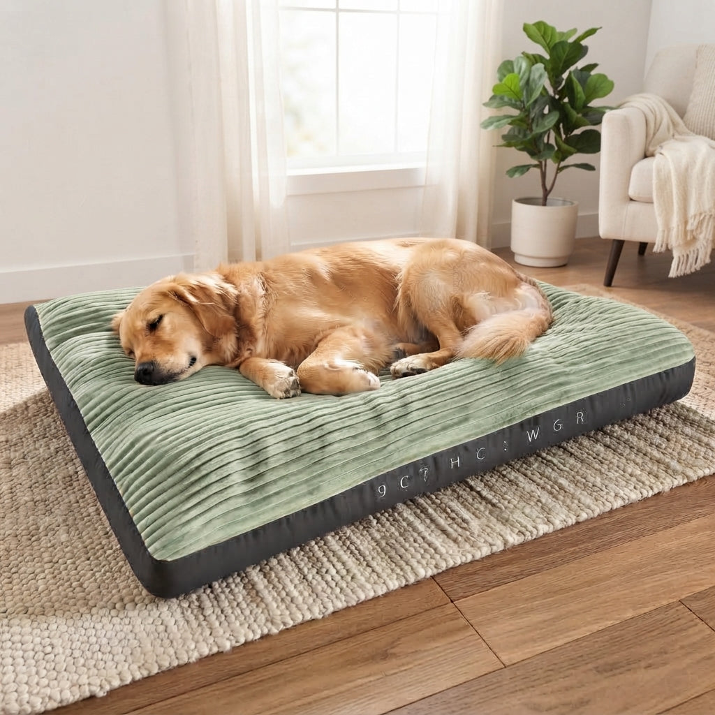 Extra Thick Orthopedic Washable Dog Bed - Calming Plush Mattress for Large Dogs
