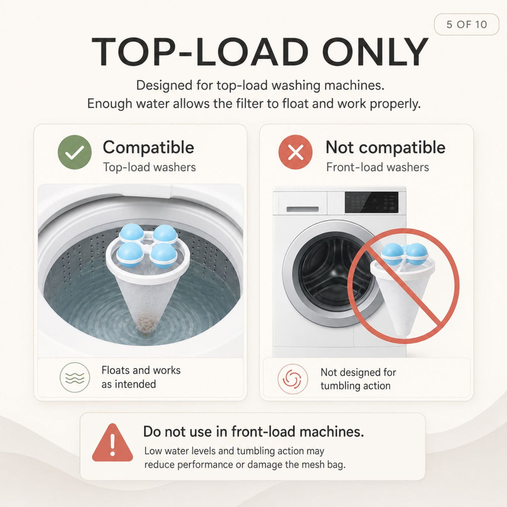 Washing Machine Lint Catcher, Pet Hair Remover,Reusable Laundry Filter