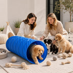 Foldable Dog Agility Tunnel - Indoor & Outdoor Training Play Tunnel