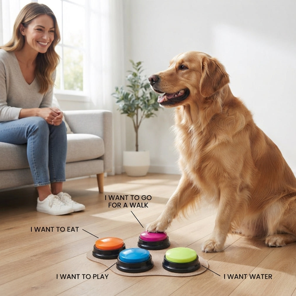 Dog Talking Buttons Voice Recording Pet Communication Training Buzzers