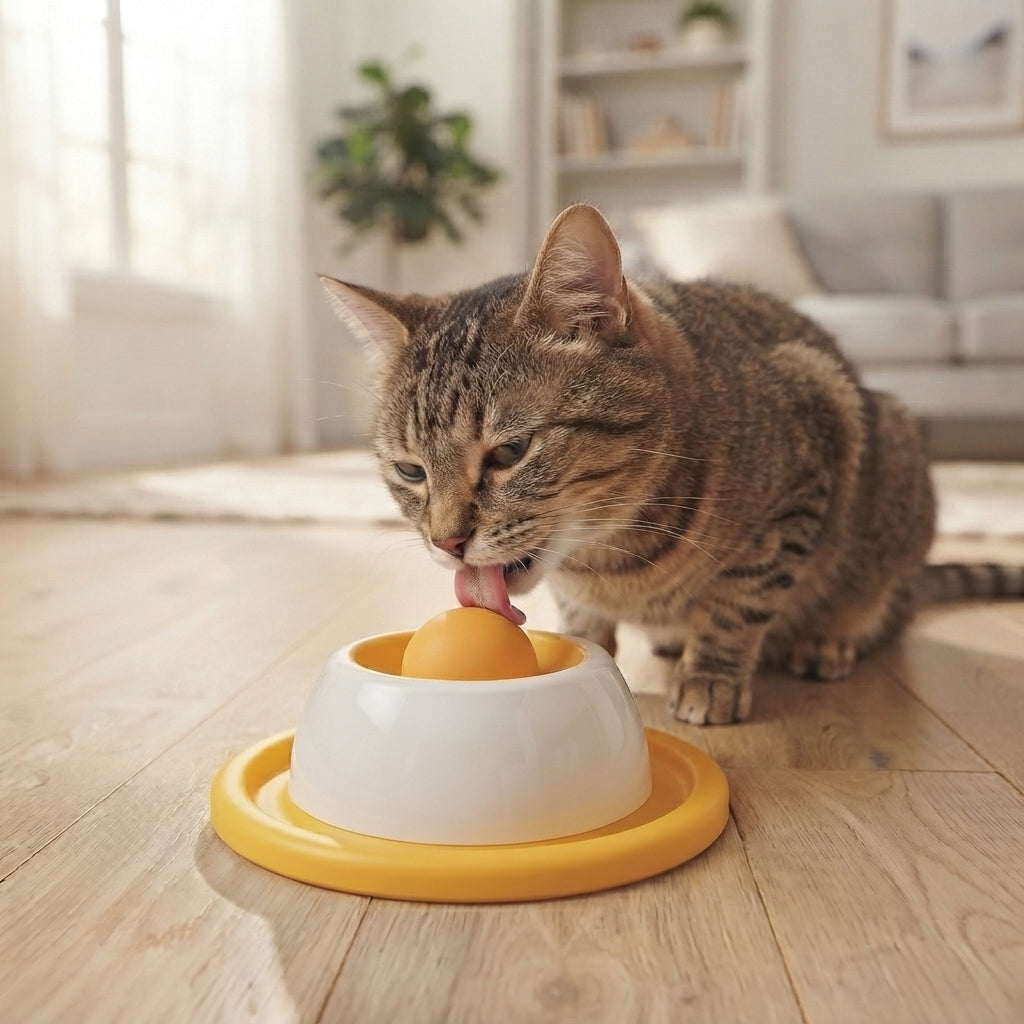 Interactive Lick Mat Ball - Slow Feeder Treat Ball for Dogs & Cats