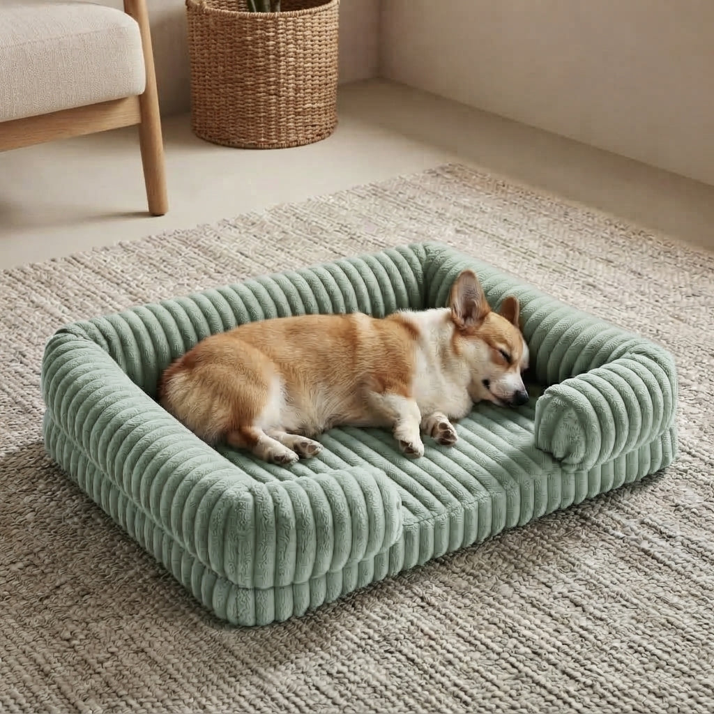 Large Orthopedic Memory Foam Pet Bed – Washable Supportive Sofa Bed for Dogs