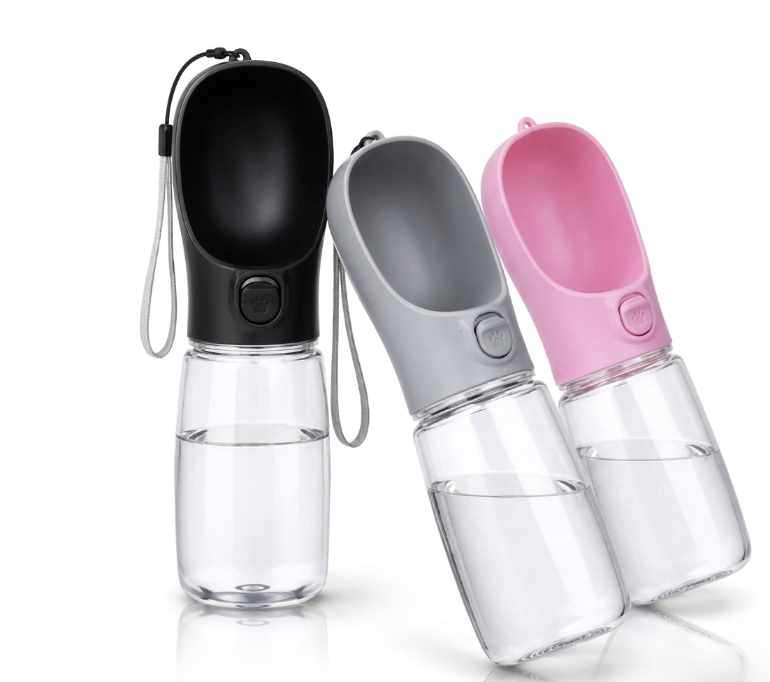 Portable Dog Water Bottle -Leakproof Travel Water Bowl for Dogs & Cats