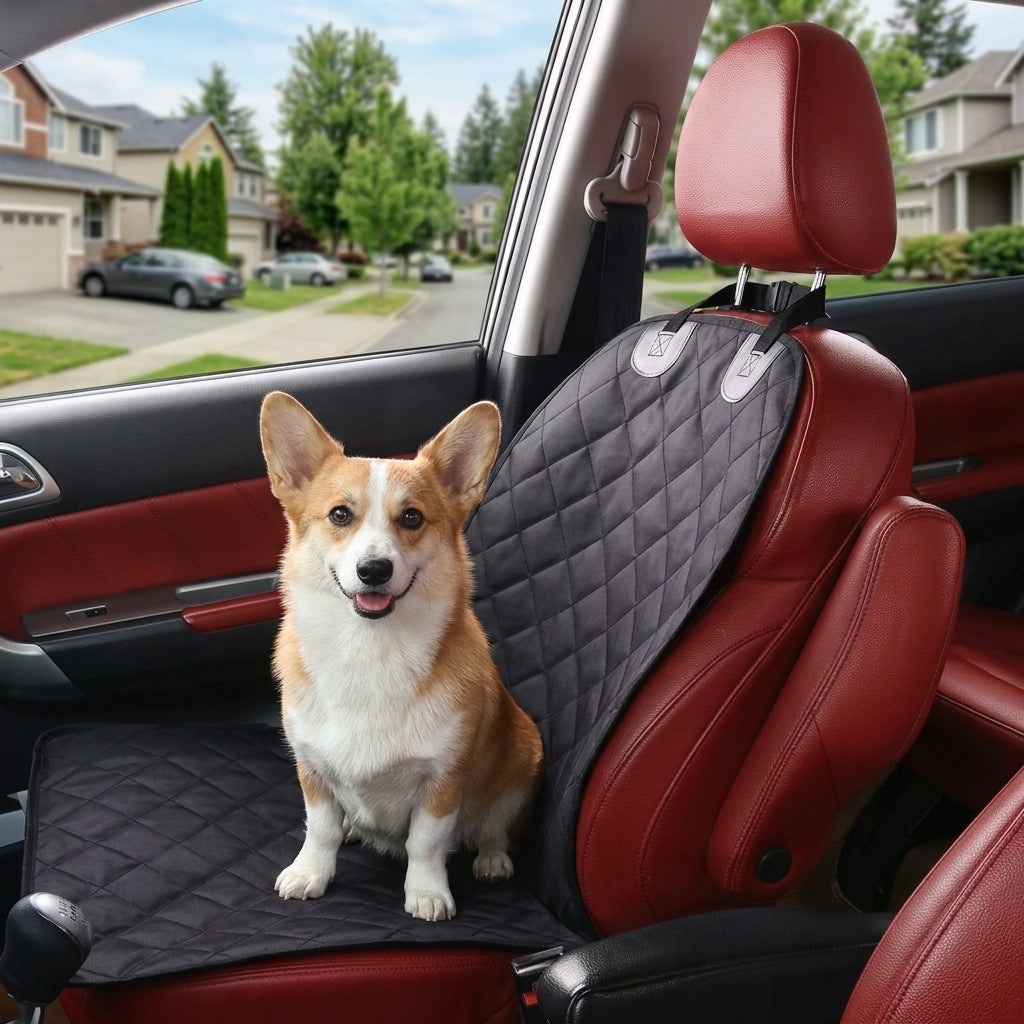 Waterproof Dog Car Seat Cover - Non-Slip Rear Seat Protector Mat