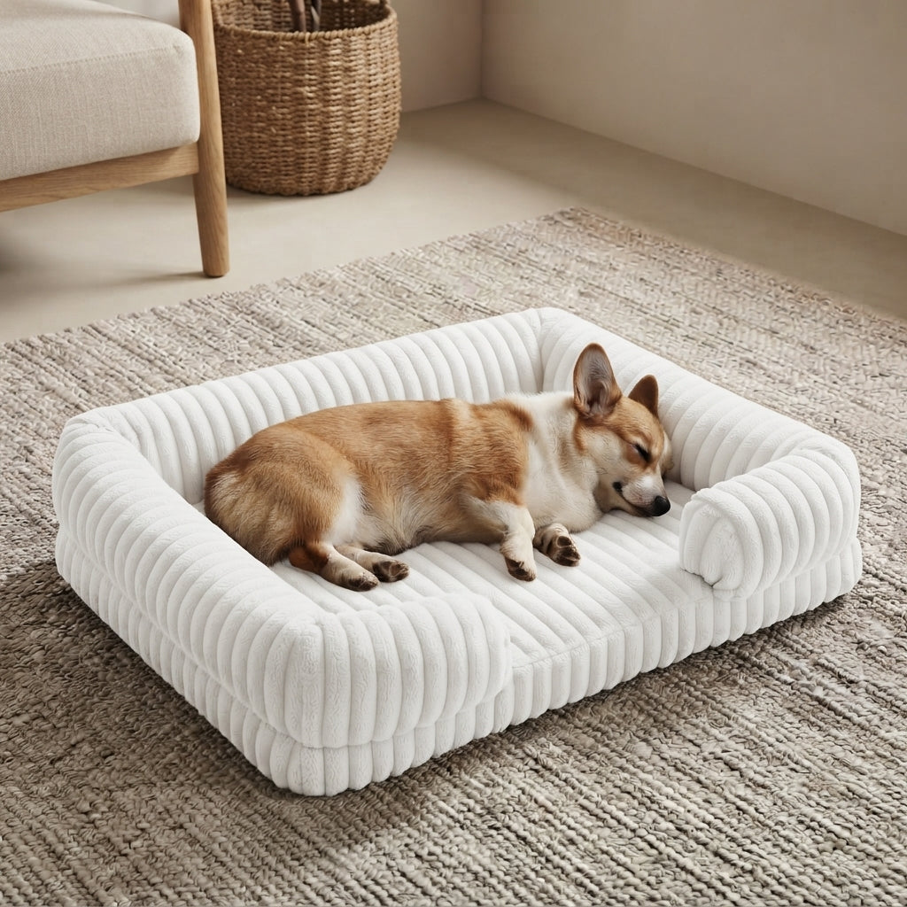 Large Orthopedic Memory Foam Pet Bed – Washable Supportive Sofa Bed for Dogs