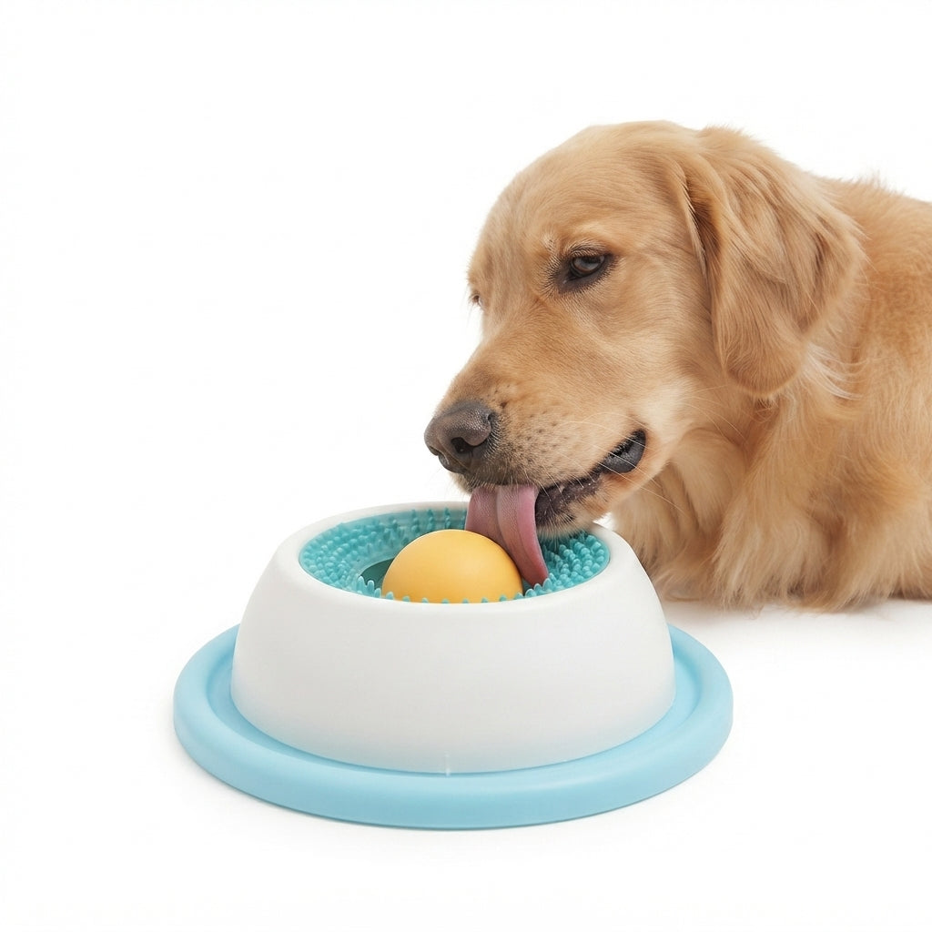 Interactive Lick Mat Ball - Slow Feeder Treat Ball for Dogs & Cats
