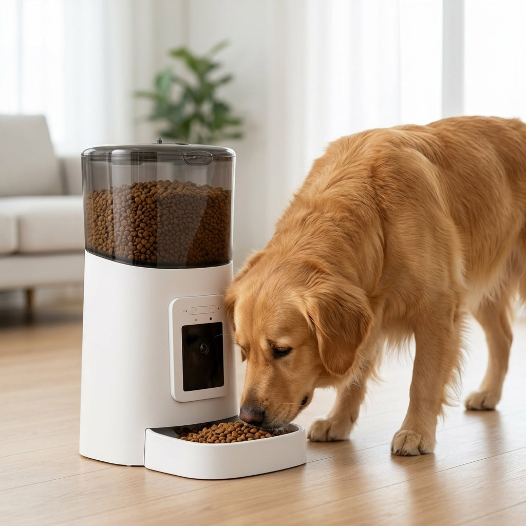 Automatic Pet Feeder for Cats & Dogs - WiFi App, Timed Meals & More