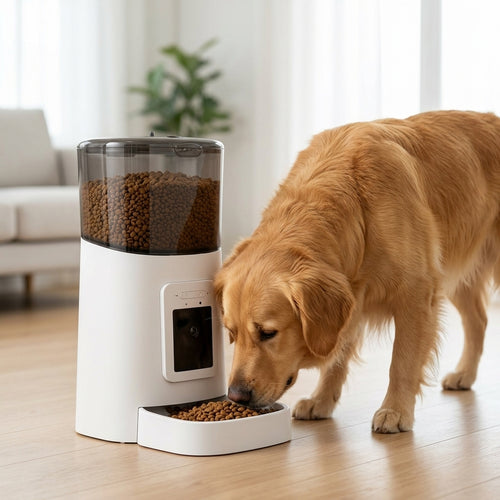 Automatic Pet Feeder for Cats & Dogs - WiFi App, Timed Meals & More