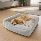 Large Orthopedic Pet Bed for Dogs & Cat - Washable Quilted Cushion Pad