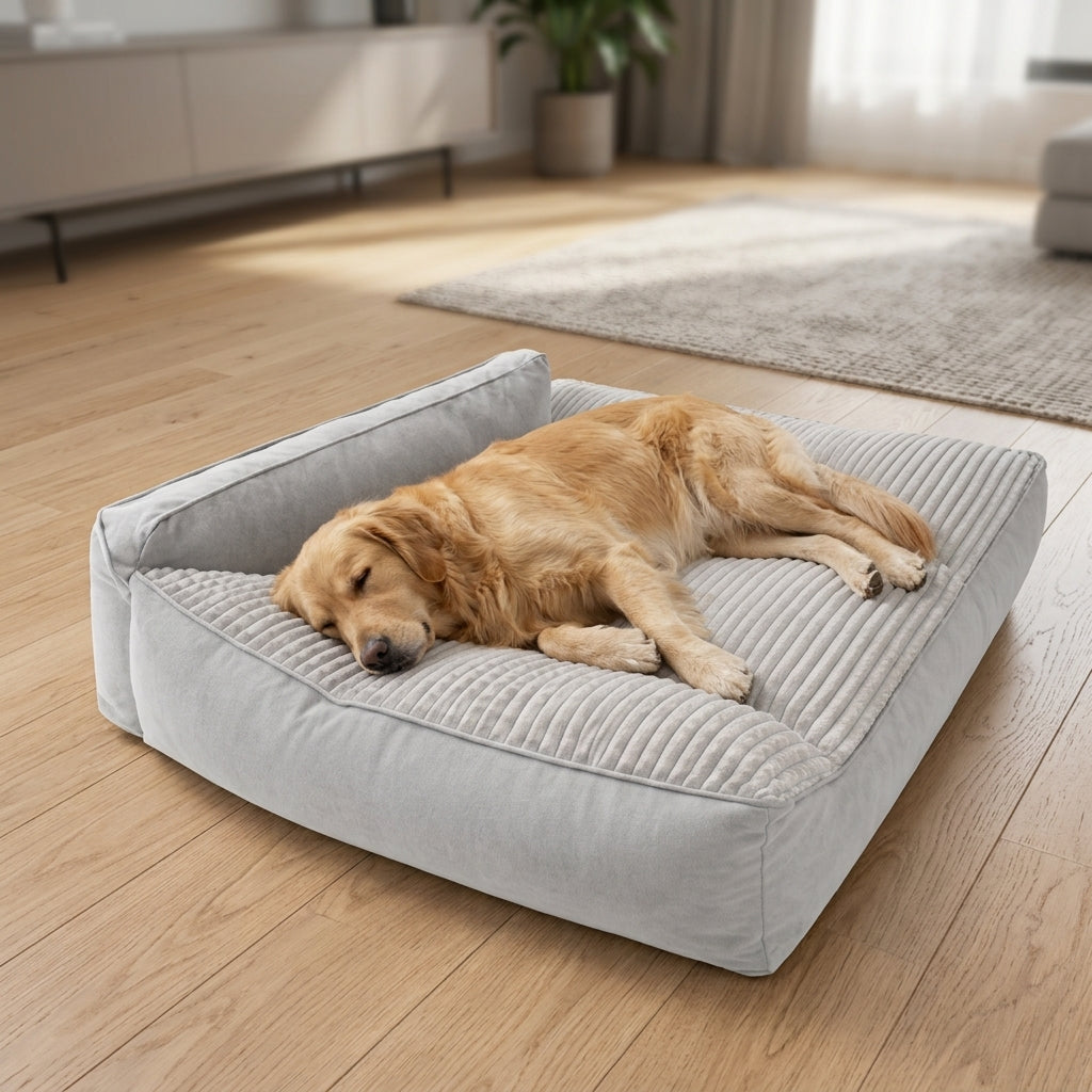 Large Orthopedic Pet Bed for Dogs & Cat - Washable Quilted Cushion Pad