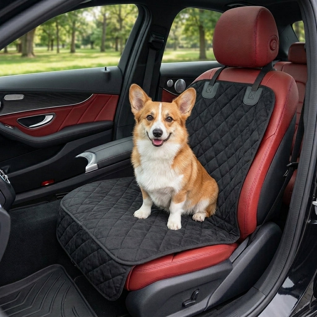 Waterproof Dog Car Seat Cover - Non-Slip Rear Seat Protector Mat
