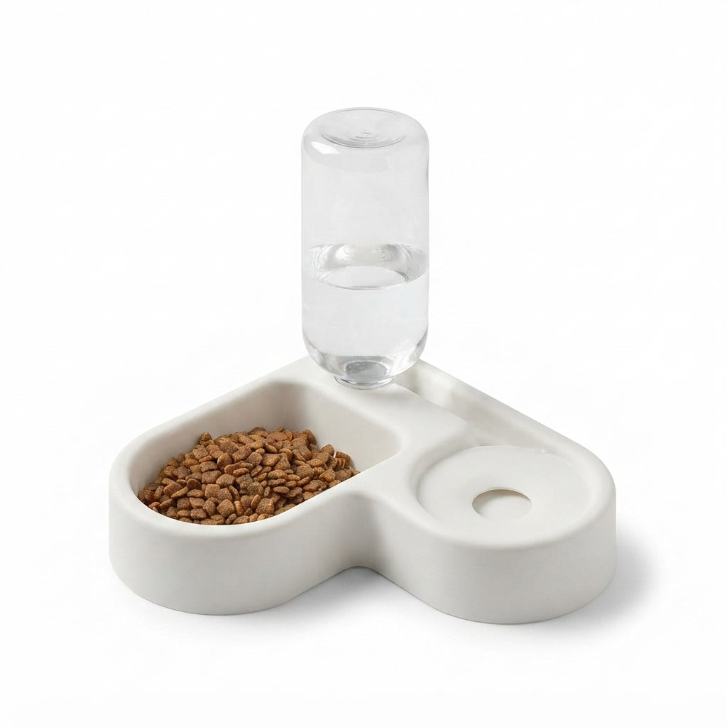 Automatic Pet Water Bowl - Cat Dog Drinking & Feeding Bowl Dual Use
