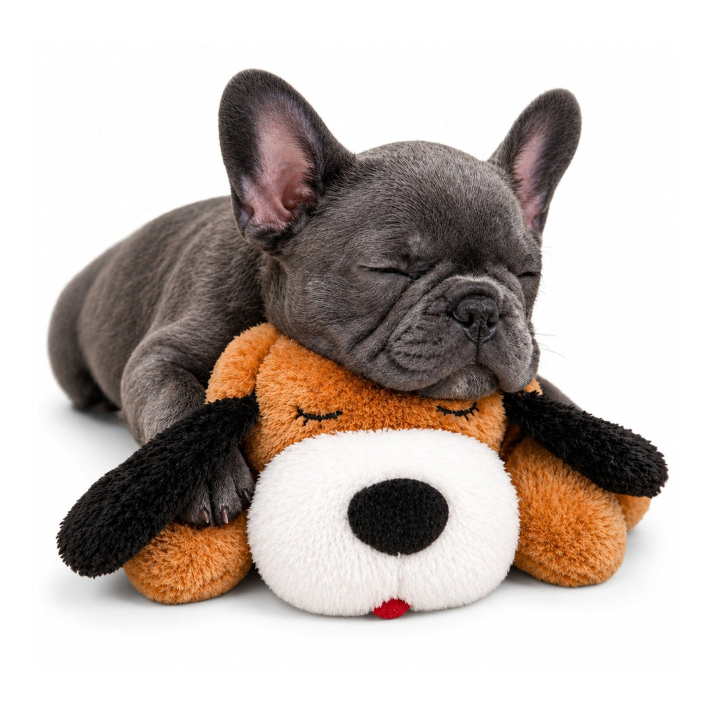 Heartbeat Calming Soft Comfort Plush Dog Toy- Puppies & Dogs for Sleep